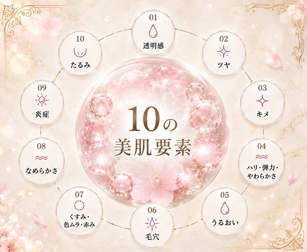 10の美肌要素の図